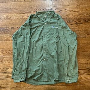 green button up